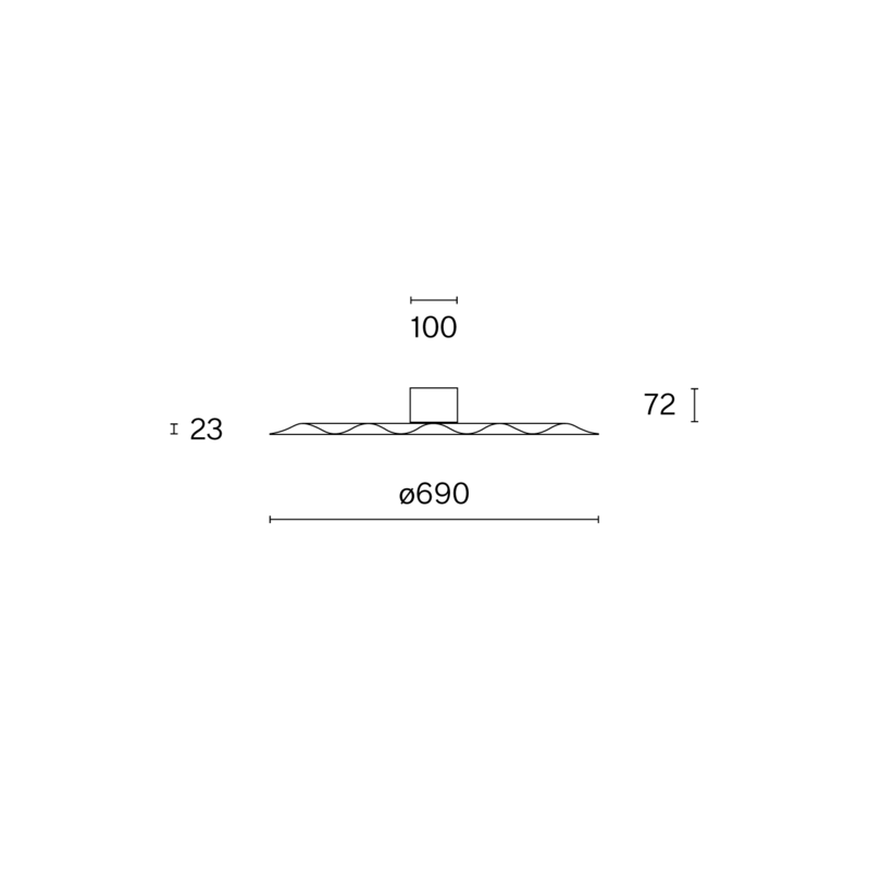 ALMA CEILING W171C technical drawing