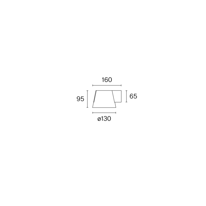 FOCAL WALL W222W technical drawing