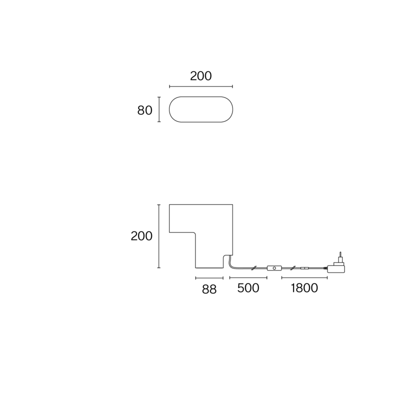 PAWSON TABLE W223 technical drawing