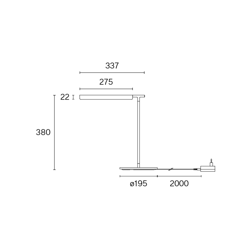 V BASE LINEAR W263B2 technical drawing