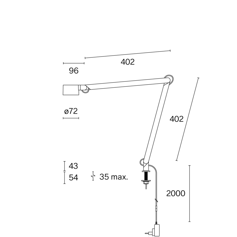 WINKEL PIN W227P technical drawing