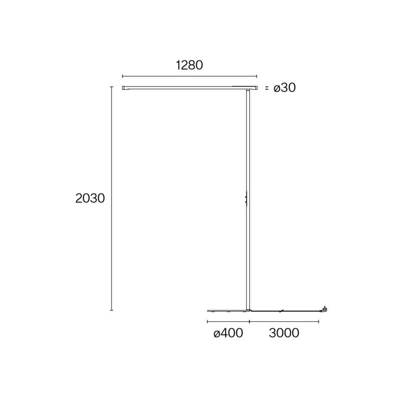 LINIER FLOOR W181F technical drawing